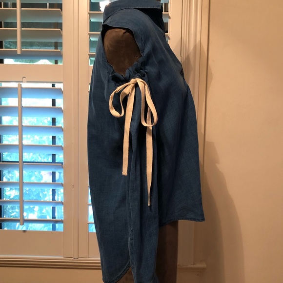 Rails cold shoulder chambray top - Picture 5 of 8